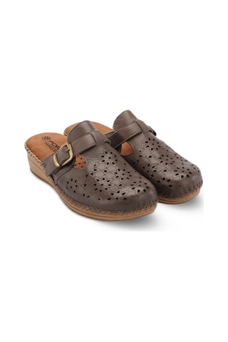 Forelli 80625-h Memory Vizon Kadın Hakiki Deri Terlik-vizon Vizon