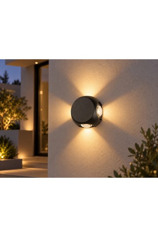 Dekoratif Led Duvar Aplik 4w 360 Lümen Gün Işığı 3200k Ip44 Koruma 1 Adet Bx-316731 Çok Renkli