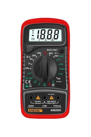 Aneng AN8205C Emes Robotik Dijital Multimetre