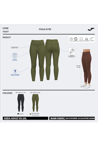 Joma 902037 Indoor Gym Uzun Tayt Yeşil
