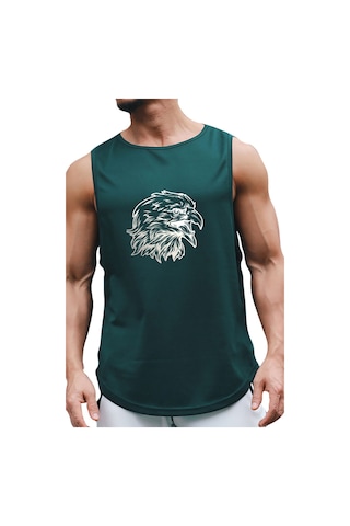 Bluu Eaglec Kolsuz Sporcu T-shirt Tank Top Spor Atlet