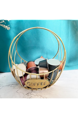 Suntek Mutfak Cafe Gold Için Demir Kahve Kapsül Tutucu Kahve