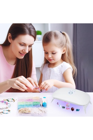 Gajeena 18 Led'li Uv Cihazı: Reçine Kürleme İçin 365+395nm Dalga Boyu, Katlanabilir Ayak, 60-150s Zamanlayıcı Ve Type-c Kablosu