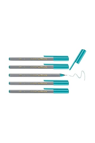 0.3 Mm Uçlu Turkuaz Fineliner Kalem - 5 Adet
