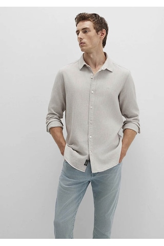 Mavi Slim Fit Uzun Kollu Bej Erkek Gömlek M0211656-70145 Bej