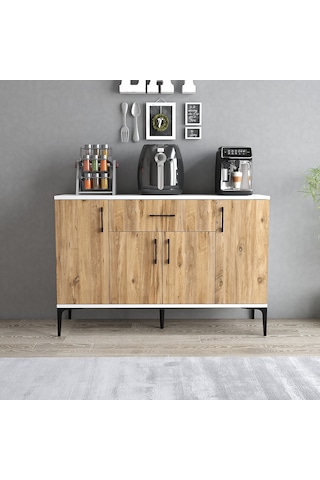 Tanmob Mdl0303 Alt Çok Amaçlı Dolap 4 Kapaklı Çekmeceli Mutfak Do