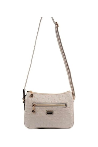 Silver Polo Sp818 Kadın Çapraz Çanta Logolu Bej-s.bej