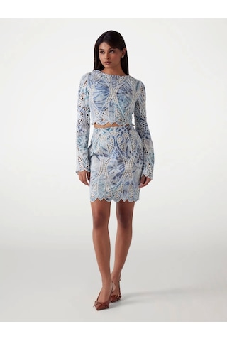 Guess Kadın Anastasia Dantel Bluz Çok Renkli