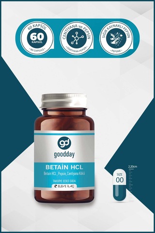 Goodday Betain Hcl Pepsin 60 Kapsül 3 Adet