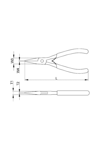 Ceta Form H33f-120 Elektronikçi Kargaburun dişsiz Tutma Yüzeyi
