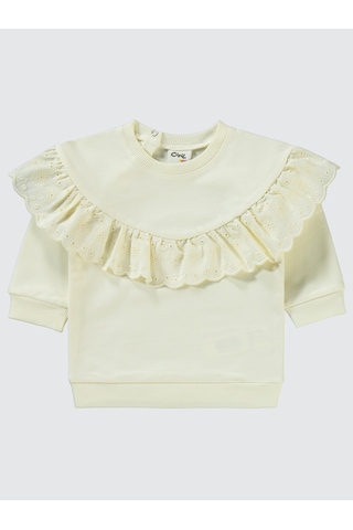Civil Baby Kız Bebek Takım 6-18 Ay Ekru Ekru