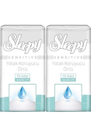Sleepy Hasta Yatak Koruyucu 60 90cm 20 Adet 2pk 10