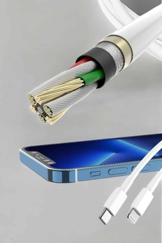 Iphone Tüm Modellerle Uyumlu Hızlı Şarj Kablosu İos 30w - Lisinya