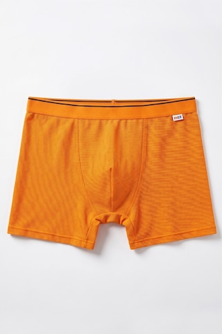 Just Inner Erkek Pamuklu Boxer Pike Kumaş Ergonomik Tasarım 137001 Turuncu