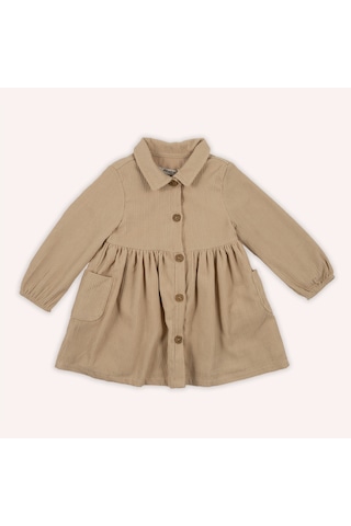 Kız Çocuk Düğmeli Elbise 2421gb26020-4635 001