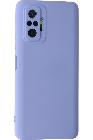 Cosmotex Newface Xiaomi Redmi Note 10 Pro Kılıf Nano İçi Kadife Silikon - Lila