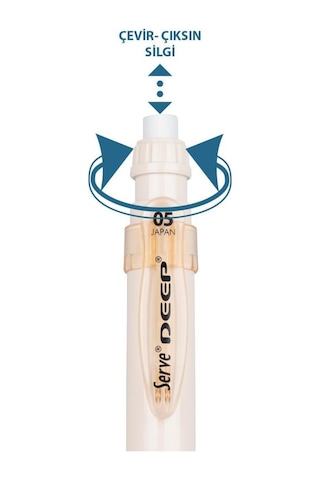 Serve Deep Mekanik Uçlu Kalem Toprak Tonları 0.5 Mm Fil Dişi