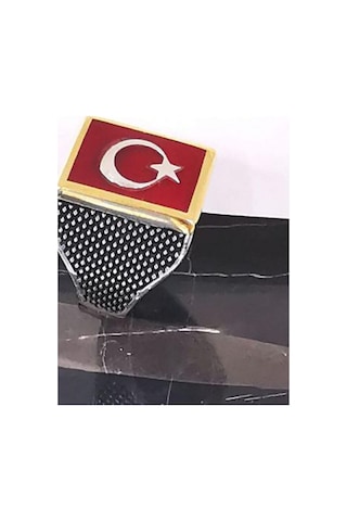 Omar Silver Erkek Ayyıldız Motifli 925 Ayar Gümüş Yüzük