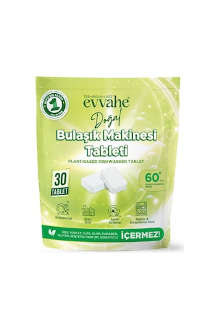 Bitkisel Bulaşık Makinesi Tableti 30 Tablet - 669332790