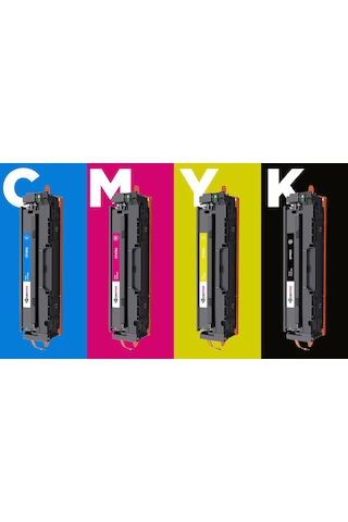 Hp Colour Laserjet Pro Mfp M477dw Uyumlu Toner Takım / Cf410a Takım