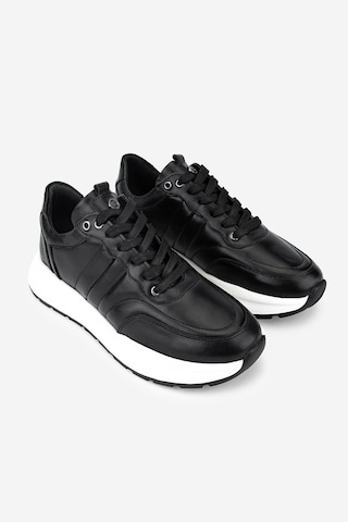 Valmenti Erkek Hakiki Deri Siyah Sneakers & Spor Ayakkabı 352 24394 Erk Ayk Y26 Sıyah