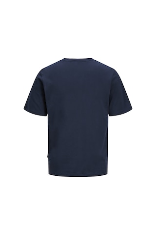 Jack & Jones Erkek Gögüs Logo Baskili Tisört - Devin - 12290173 Lacivert