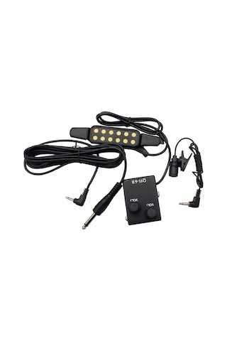 Xiyyadms 38-41 İnç Akustik Gitar İçin Manyetik Alıcı Seti - Kol Saati Mikrofon Ve Ses Kontrolcüsü İle Oynarken Şarkı Söyleyin, 3 Metre Ses Kablosu Dahil