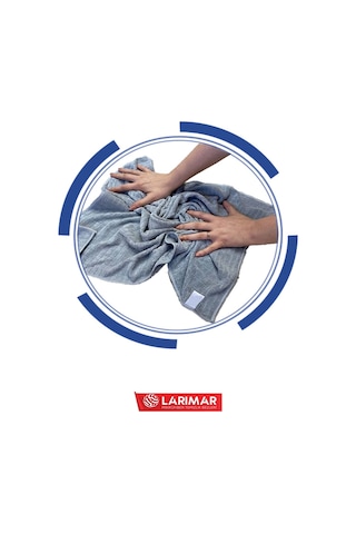 Larimar Jumbo Boy Mikrofiber Kareli Temizlik Bezi 50 x 70 CM