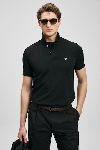 Lufian Laon Smart Siyah Erkek Polo Yaka T-shirt 111040230