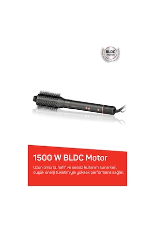 Ar5198 Revolution Line Bldc Ionic Hava Üflemeli Saç Şekillendirici 5 Başlık, 1500w, Antrasit
