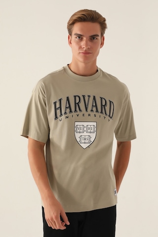 Harvard Veritas Açık Haki Erkek T-shirt 5274-42859 Açık Haki