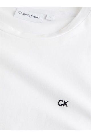 Calvin Klein Calvın Kleın Erkek T-shırt K10k110589-yaf Beyaz