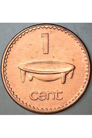 Fiji 1 Cent 2001 Kraliçe Iı. Elizabeth. 17,5 Mm Çil.