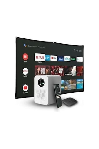 Hp Cc500 Yüksek Parlak 3in1 Fhd Projector 600 Led Lms Stick- 84 İnç Perde