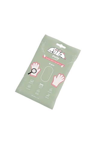 M-pets Daily Çift Taraflı Günlük Temizlik Eldiveni 6lı 23x25 Cm 244-72018.01