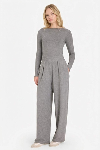 Defacto Wide Leg Yumuşak Tuşeli Pantolon G8418ax25wngr108 Gri-gr108