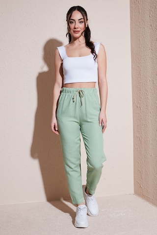 Fashion Friends Kadın Pantolon 24y0250k1 Yeşil