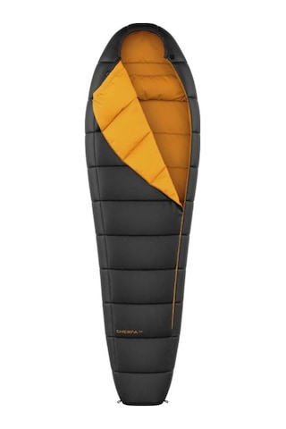 Hannah Sherpa 300 Uyku Tulumu - Sağ Jet Black-inca Gold - 190p Siyah