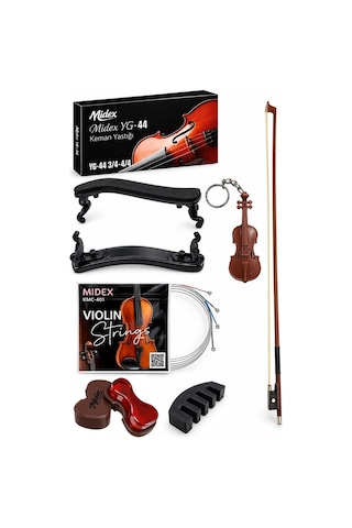 Midex Yg-44Kyt Keman Yastığı Keman Yayı Keman Teli Reçine Susturu
