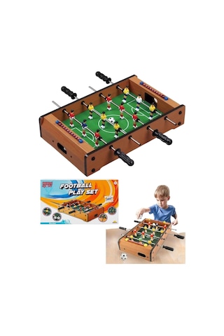 45589 Ahşap Masa Üstü Oyun Futboll Langırt 52cm