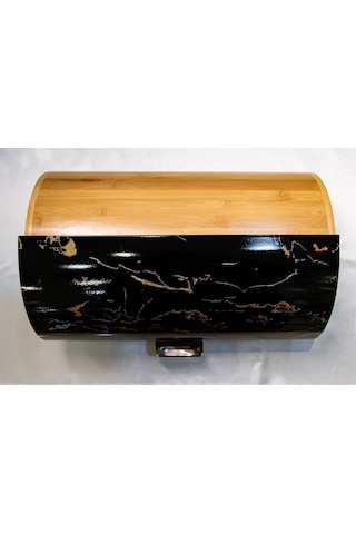 Arow Lüks Siyah Ekmek Kutusu Siyah