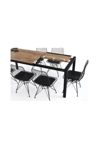 Erezogullari_Mobilya Açılır Yemek Toplantı Masası 75X120 Cm