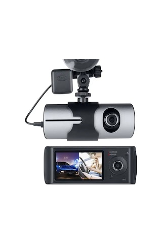 Powermaster R300 Gps Li Çift Kameralı Araç İçi Dvr Kamera Set Oto Yol Kayıt Kamerası