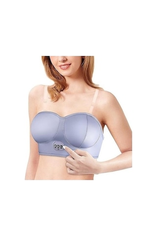 Didadodo Usb Şarjlı Göğüs Masajı Sütun Titreşim Büyüme Artırıcı Göğüs Isıtma Stimülatör Makinesi Gri