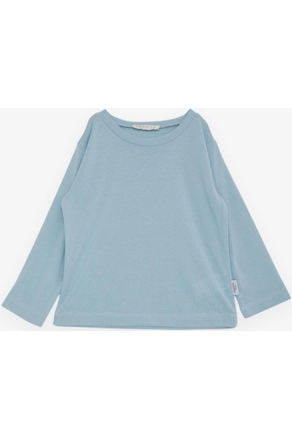 Breeze Girls & Boys Erkek Çocuk Uzun Kollu Tişört Basic 1-4 Yaş, Su Yeşili-su Yeşili Su Yeşili