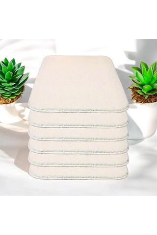 My Evilla Kaymaz Sandalye Minderi 6'lı 40x40 Krem