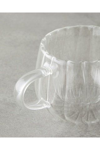 English Home Astral Borosilikat Cam Double Wall Kupa 280 Ml Şeffaf Şeffaf