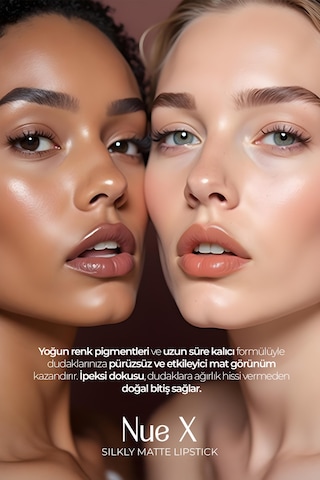 Nue X Silkly Matte Lipstick Nude Kahve 04 0