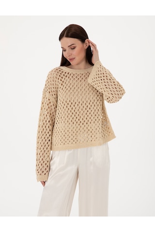 Pierre Cardin Kadın Bej Kazak /triko 50301176-vr011 Bej