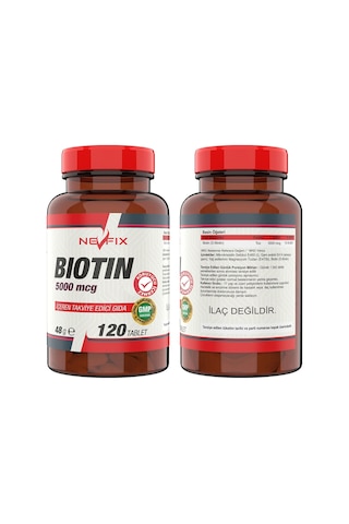 Ncs Nevfix Biotin 5000 Mcg 120 Tablet Nevfix Vitamin D3 Sıvı Sp